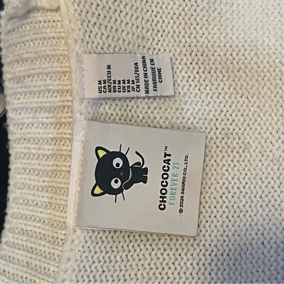 Chococat Sweater with White, Blue and Black strips - Picture 3 of 3